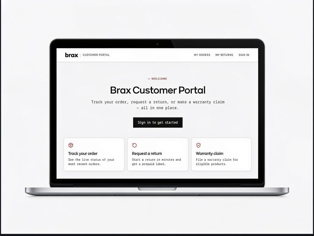 Brax in-house customer portal